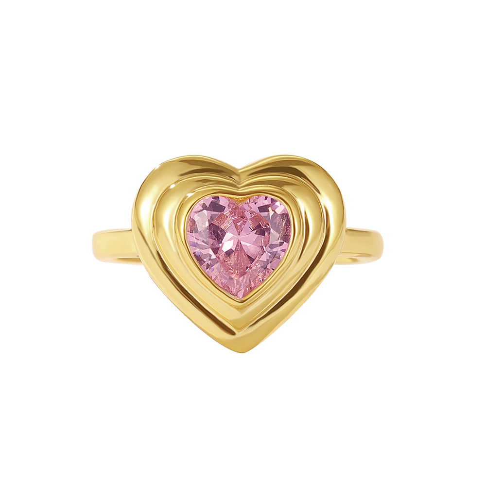 RETRO HEART RING