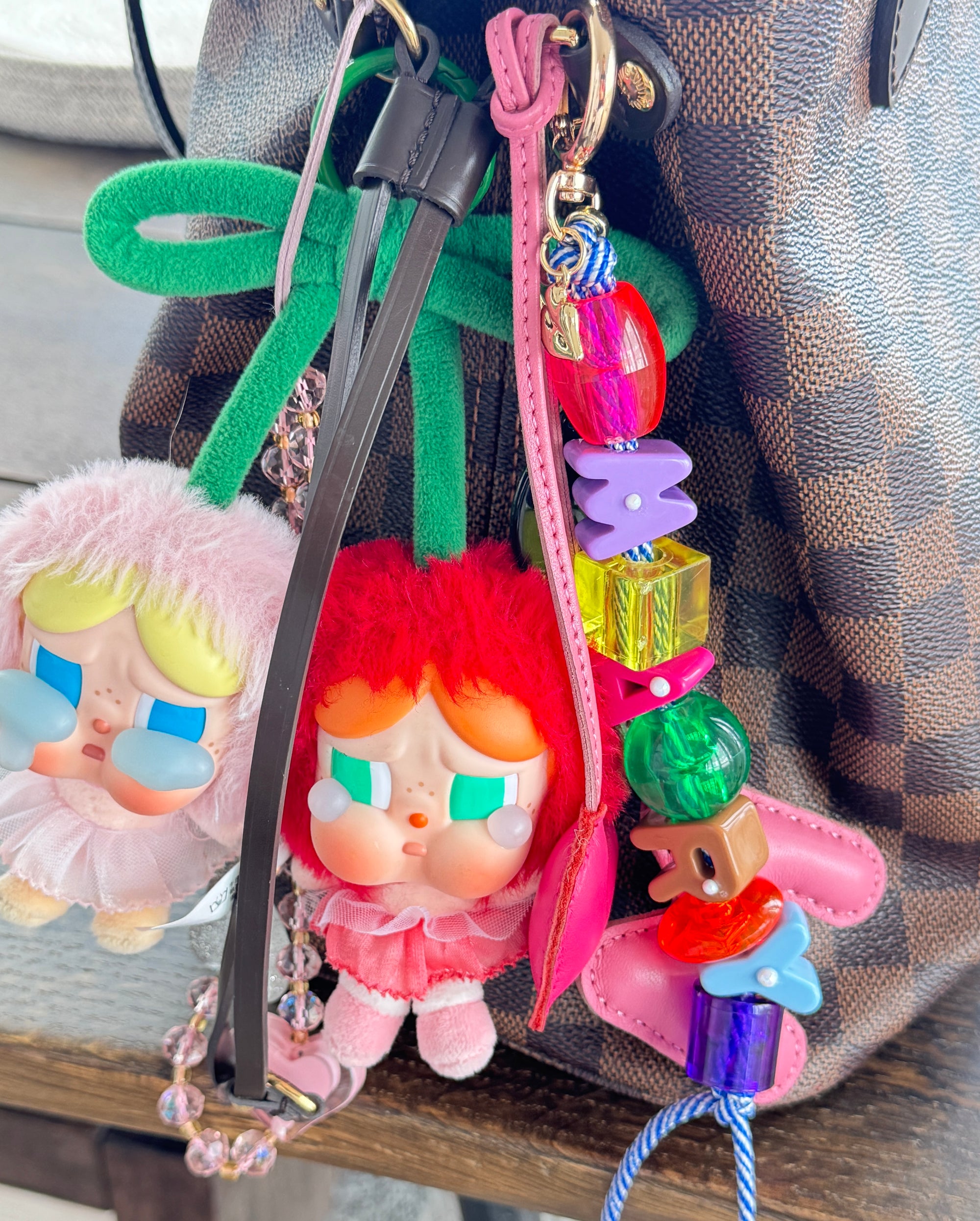 CUSTOM SUGAR CUBE BAG CHARM KEYCHAIN