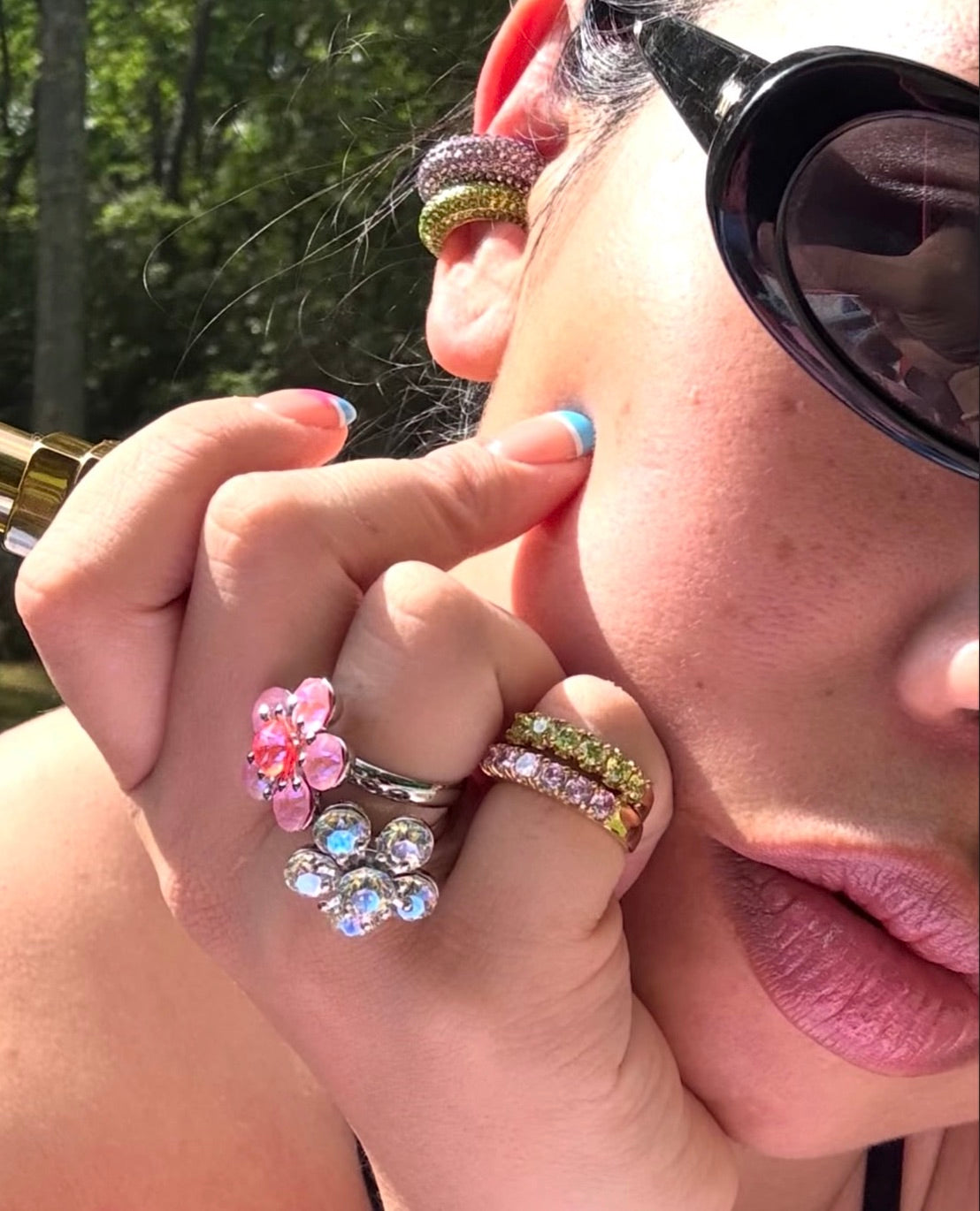 FLOWER GUMBALL RING (ADJUSTABLE)
