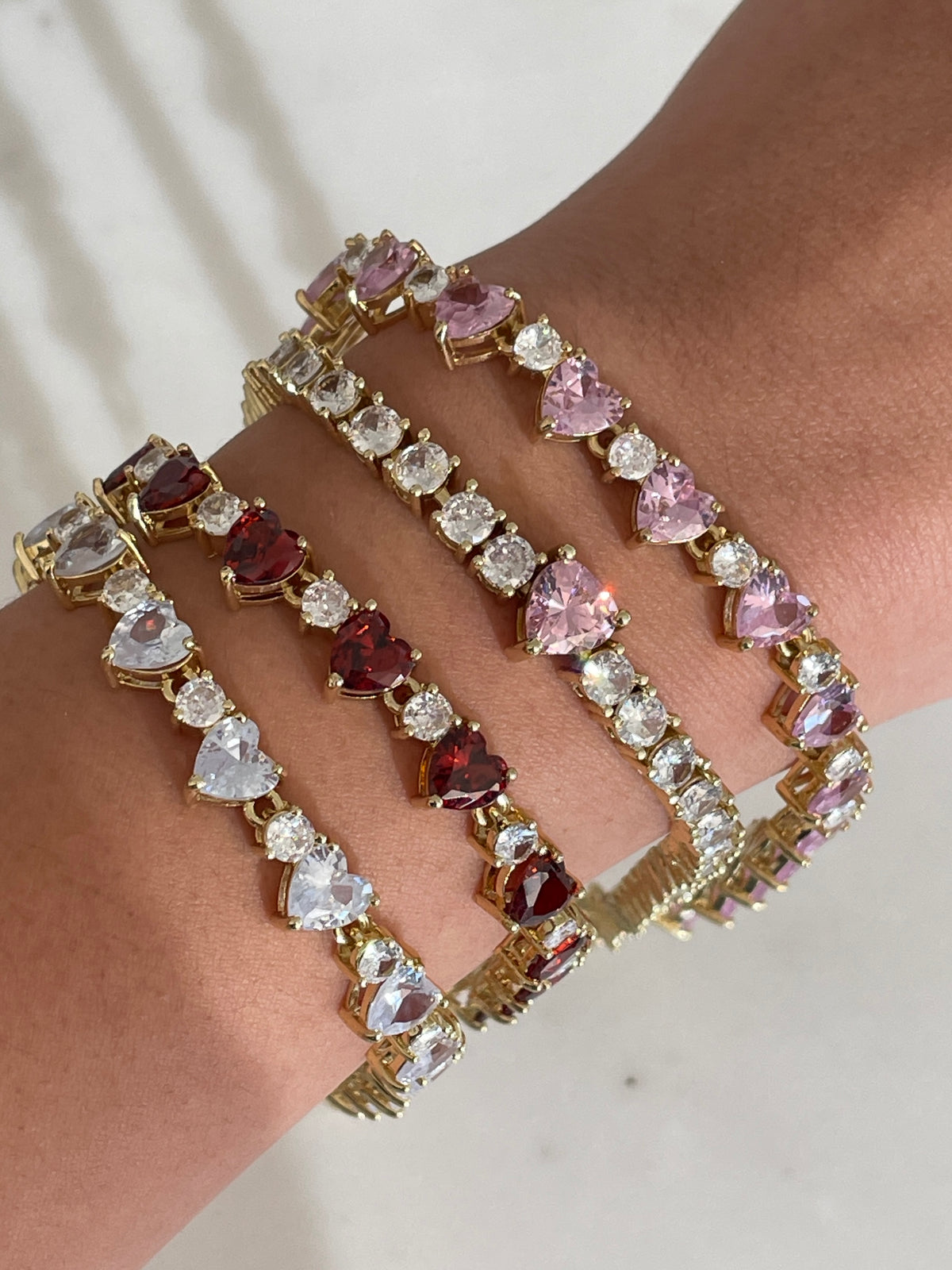 HEART TO HEART TENNIS BRACELET