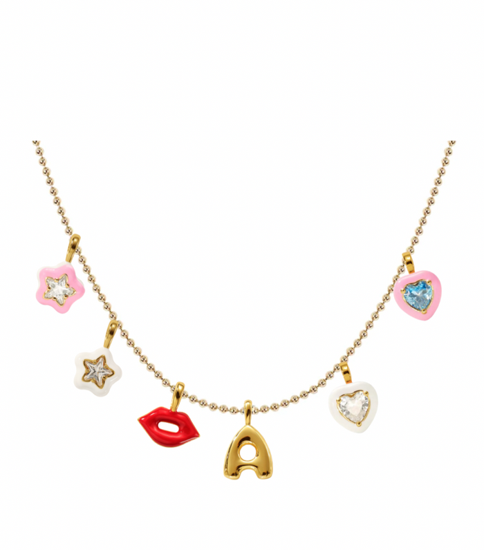 PUFFY LUCKY CHARM NECKLACE