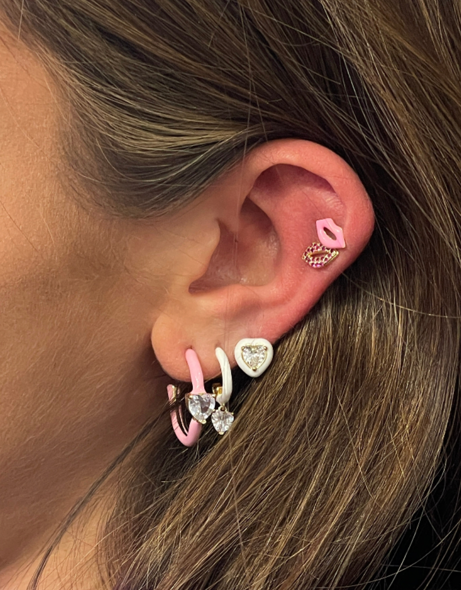 RAINBOW HOOP EARRING