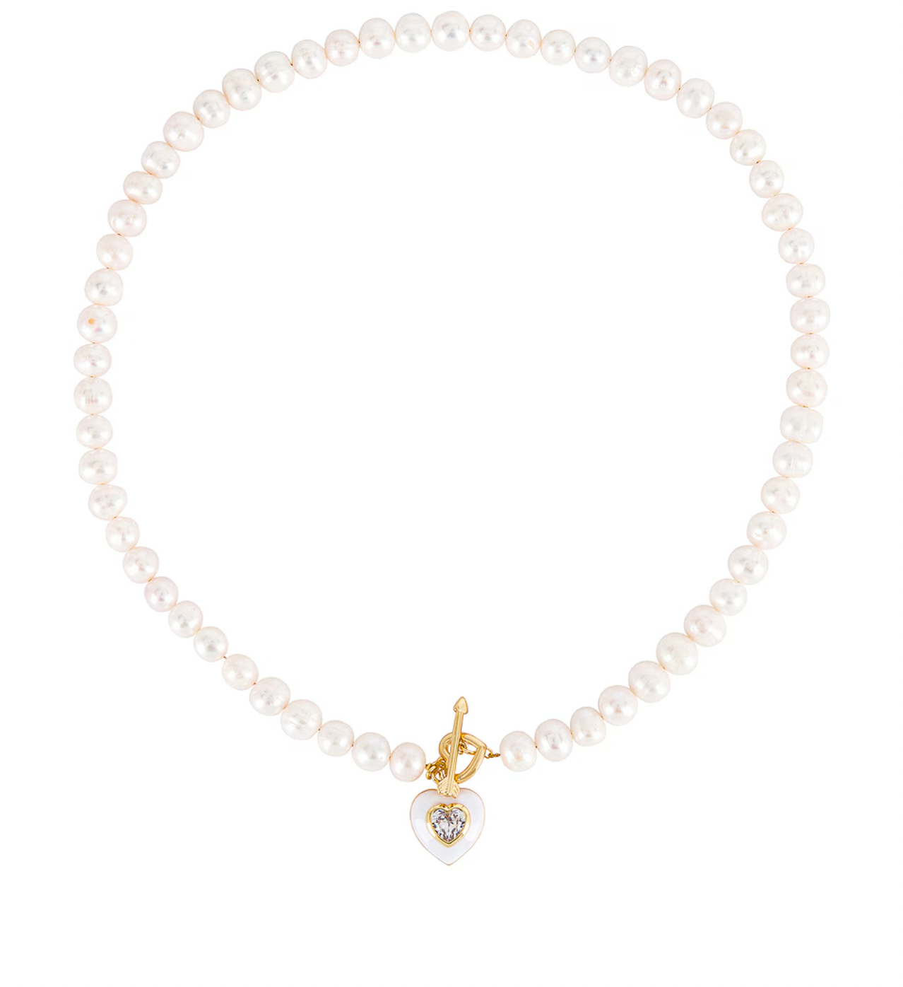 CUPID'S ARROW PEARL NECKLACE