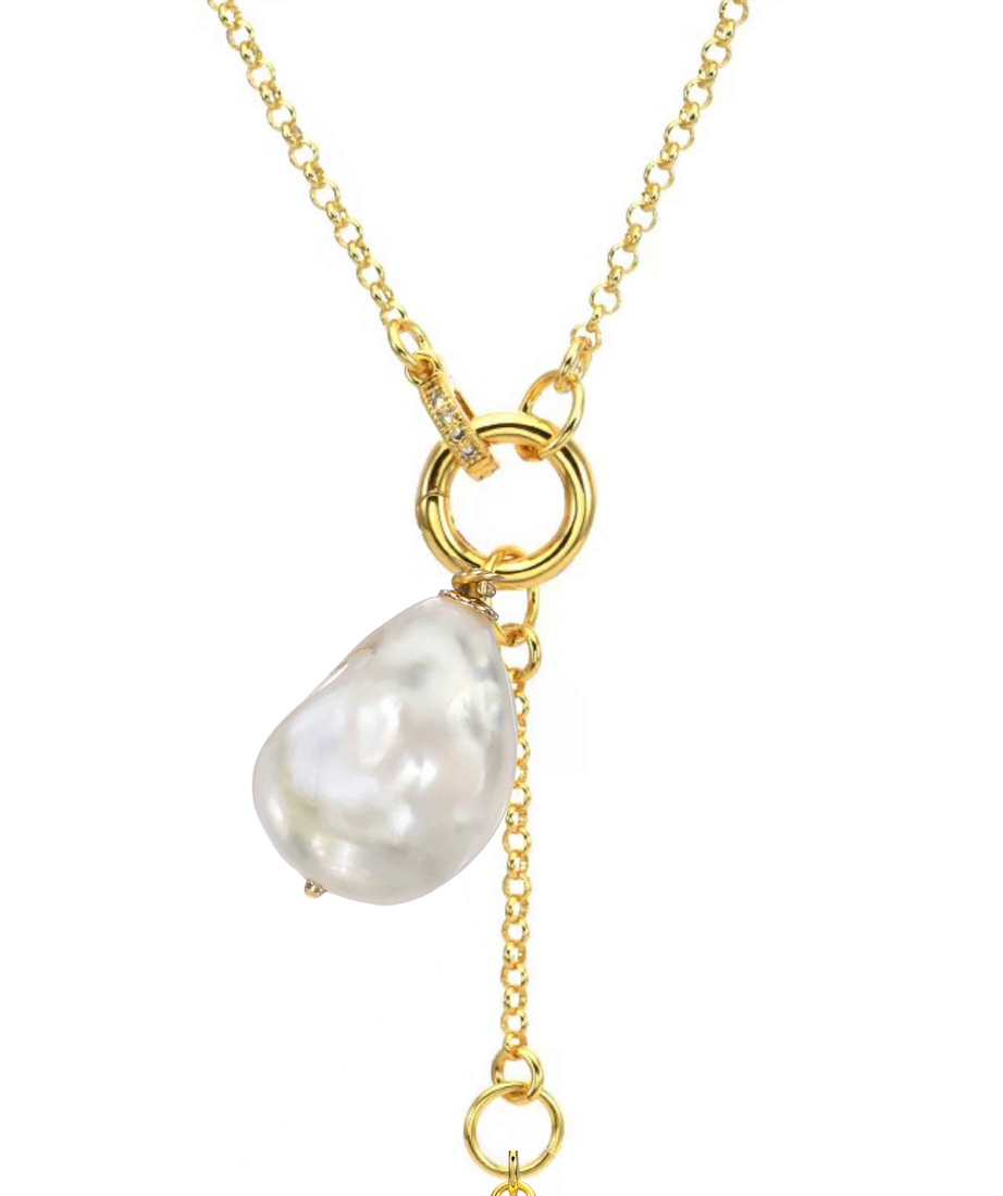 LOCK & ROLO INITIAL NECKLACE
