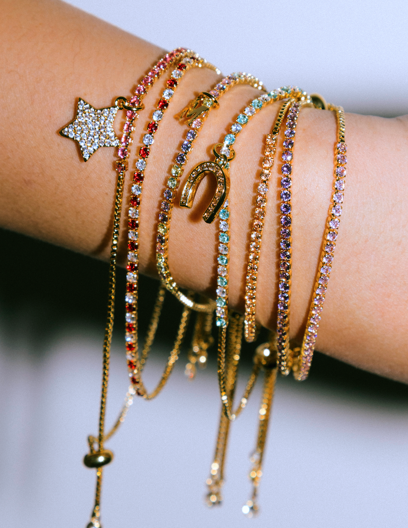 ADJUSTABLE TWINKLE TENNIS BRACELET