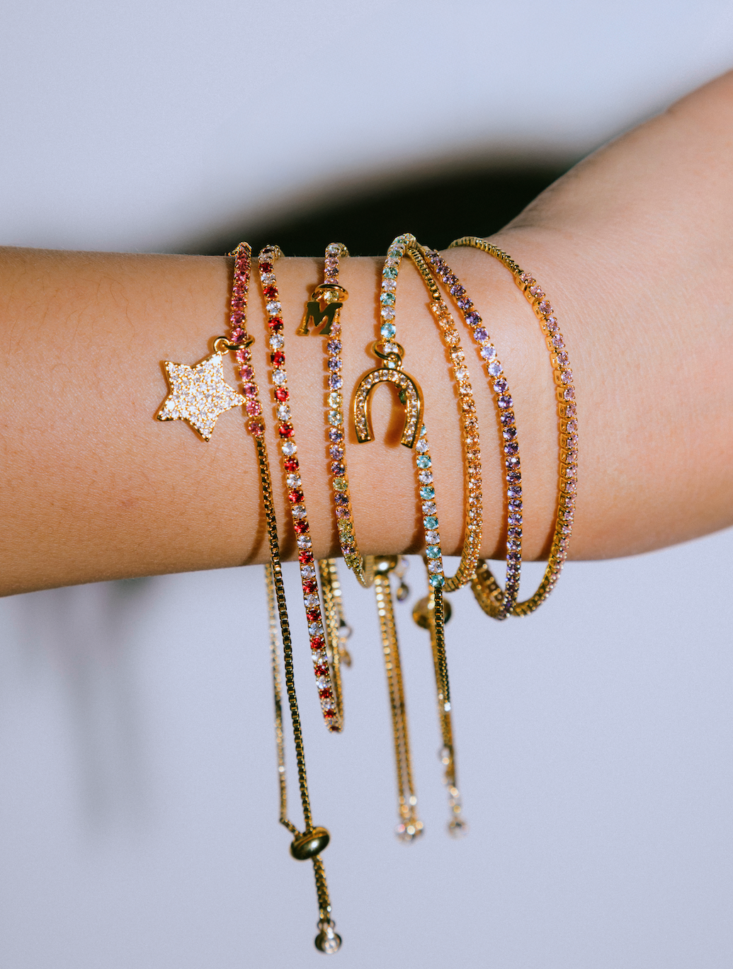 ADJUSTABLE TWINKLE TENNIS BRACELET