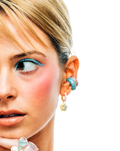 RAINBOW ECLIPSE MICROPAVE EAR CUFF
