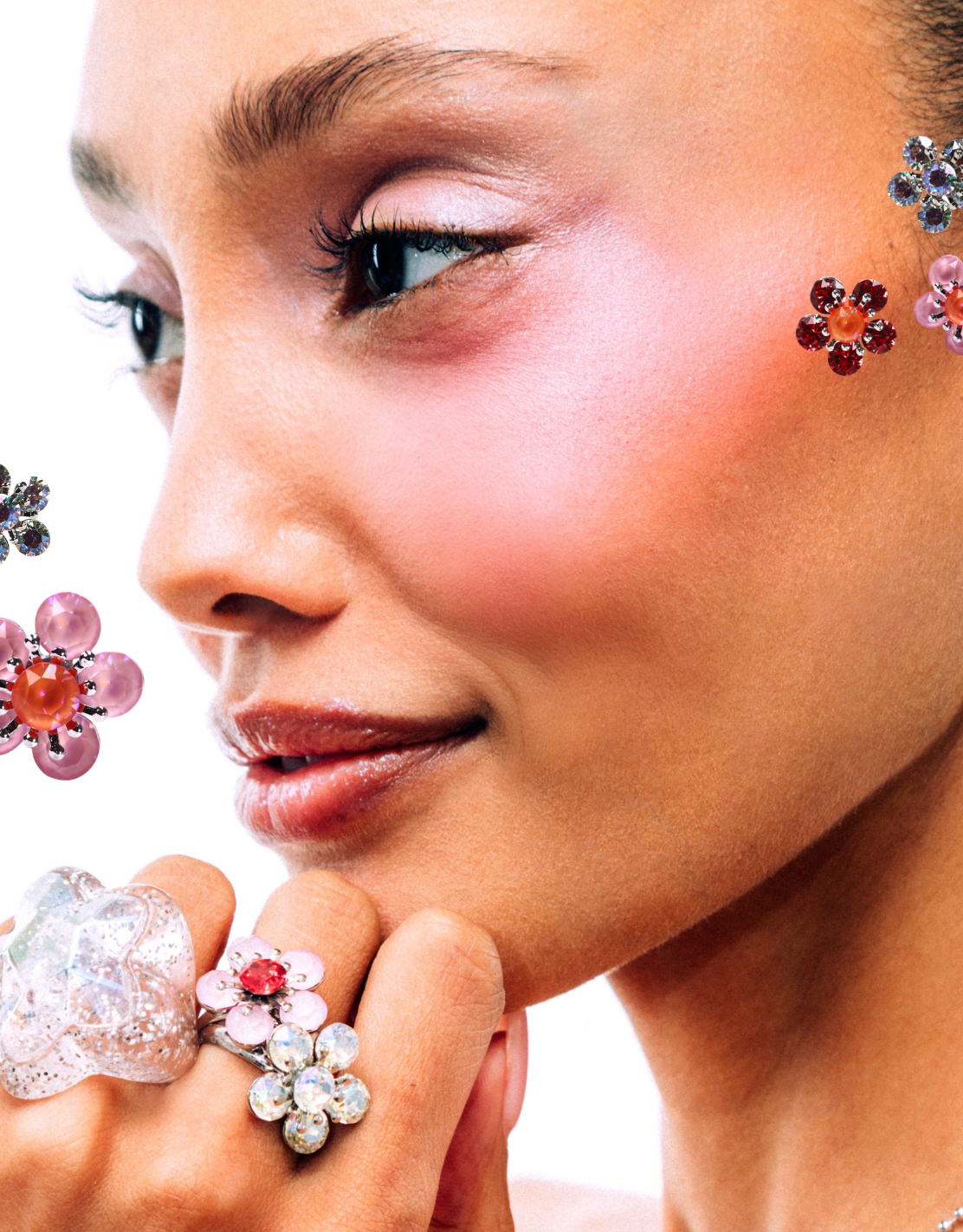 FLOWER GUMBALL RING