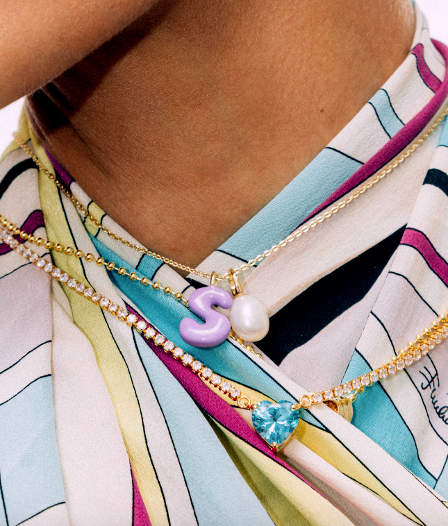 HEART GUMDROP TENNIS NECKLACE