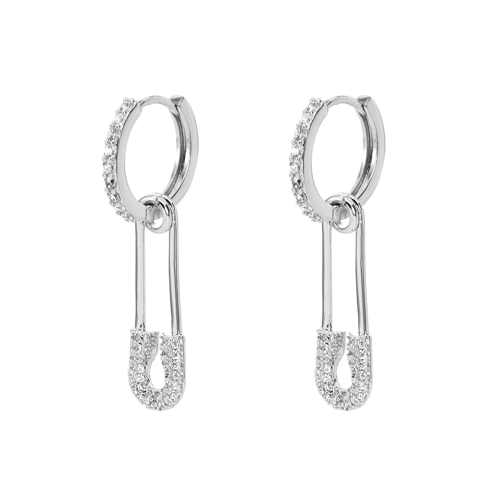 BONBONWHIMS x DAN & ALIX SAFETY PIN CHARM EARRINGS (PAIR)