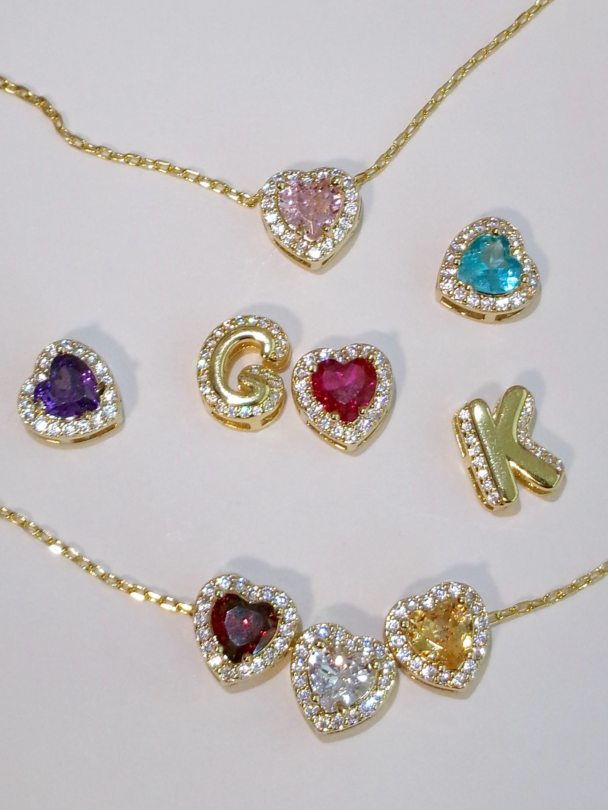 BIRTHSTONE LUCKY CHARM NECKLACE