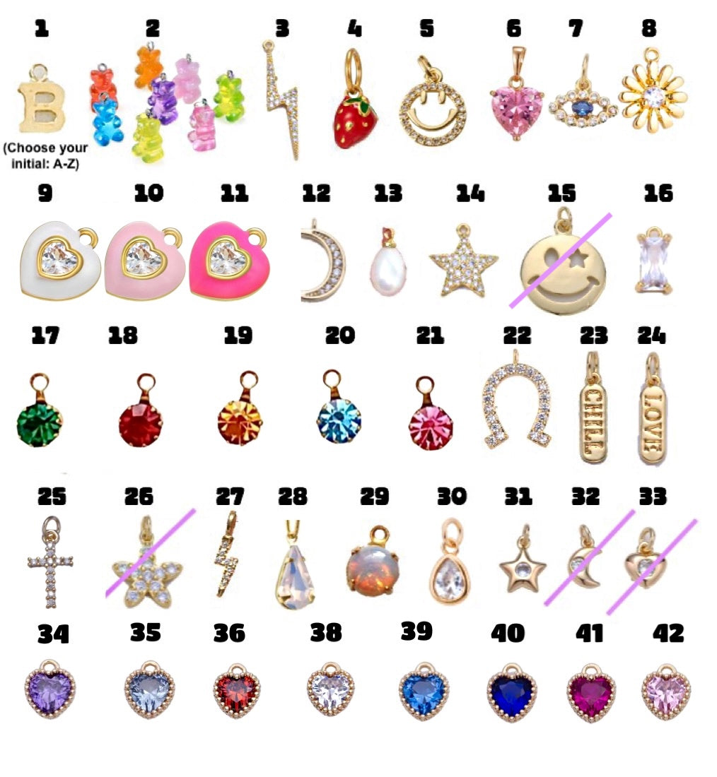 BONBON CHARM NECKLACE (A-Z)