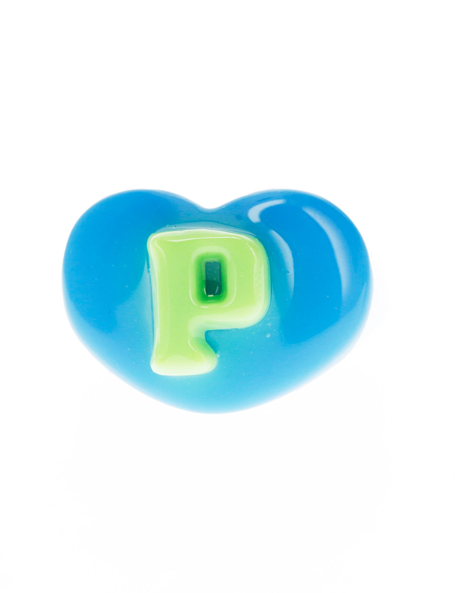 CHOOSE YOUR INITIAL BLUE LUCKY RING