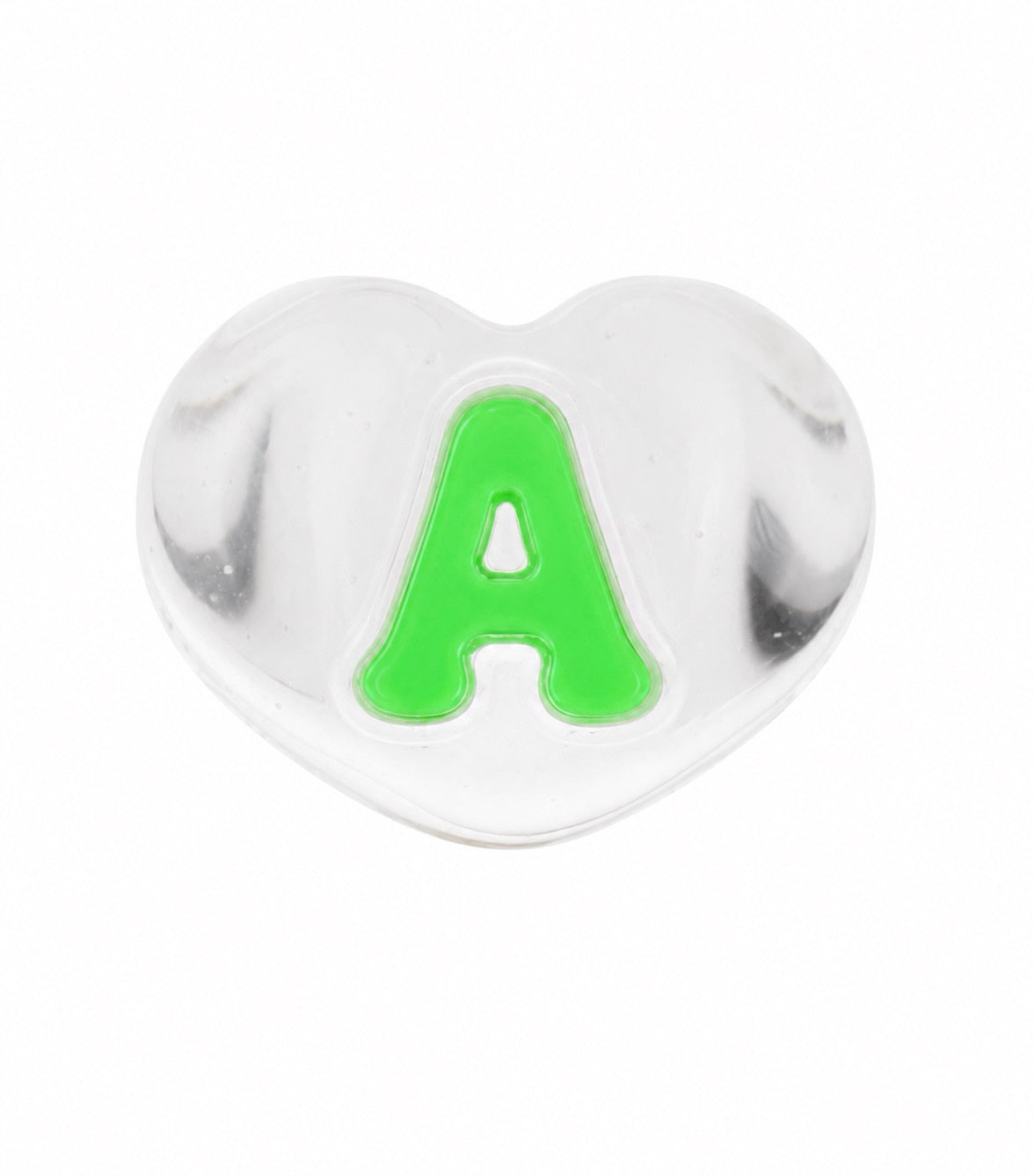 CHOOSE YOUR INITIAL CLEAR LUCKY RING