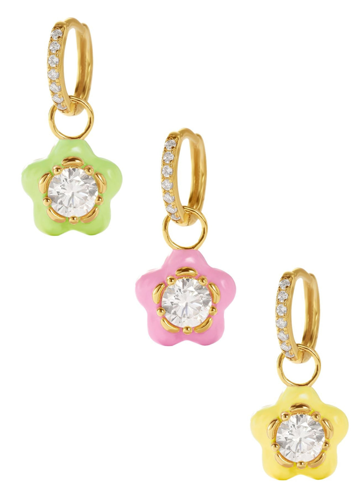 Flower Huggie Earring (Single)
