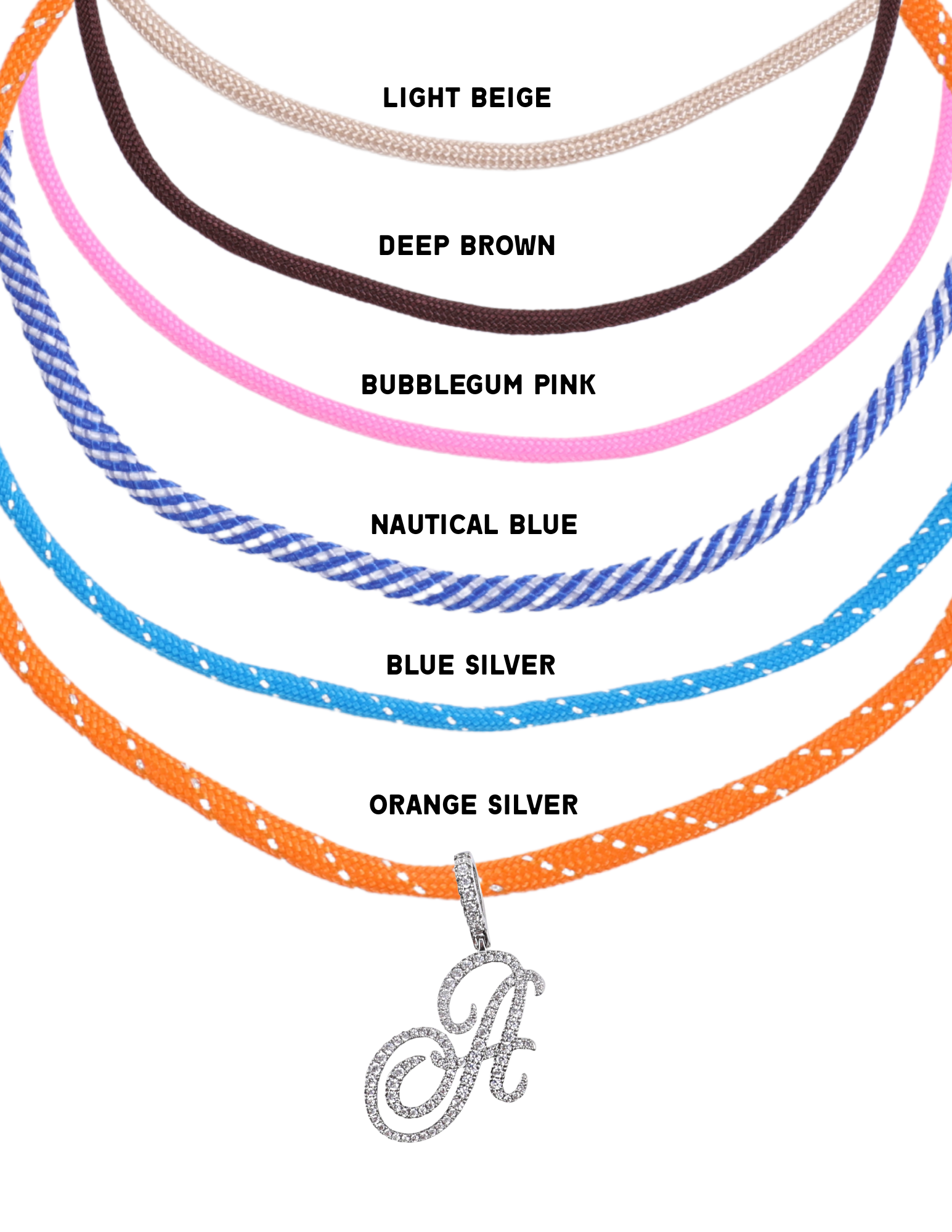 GOOD KARMA INITIAL CORD NECKLACE