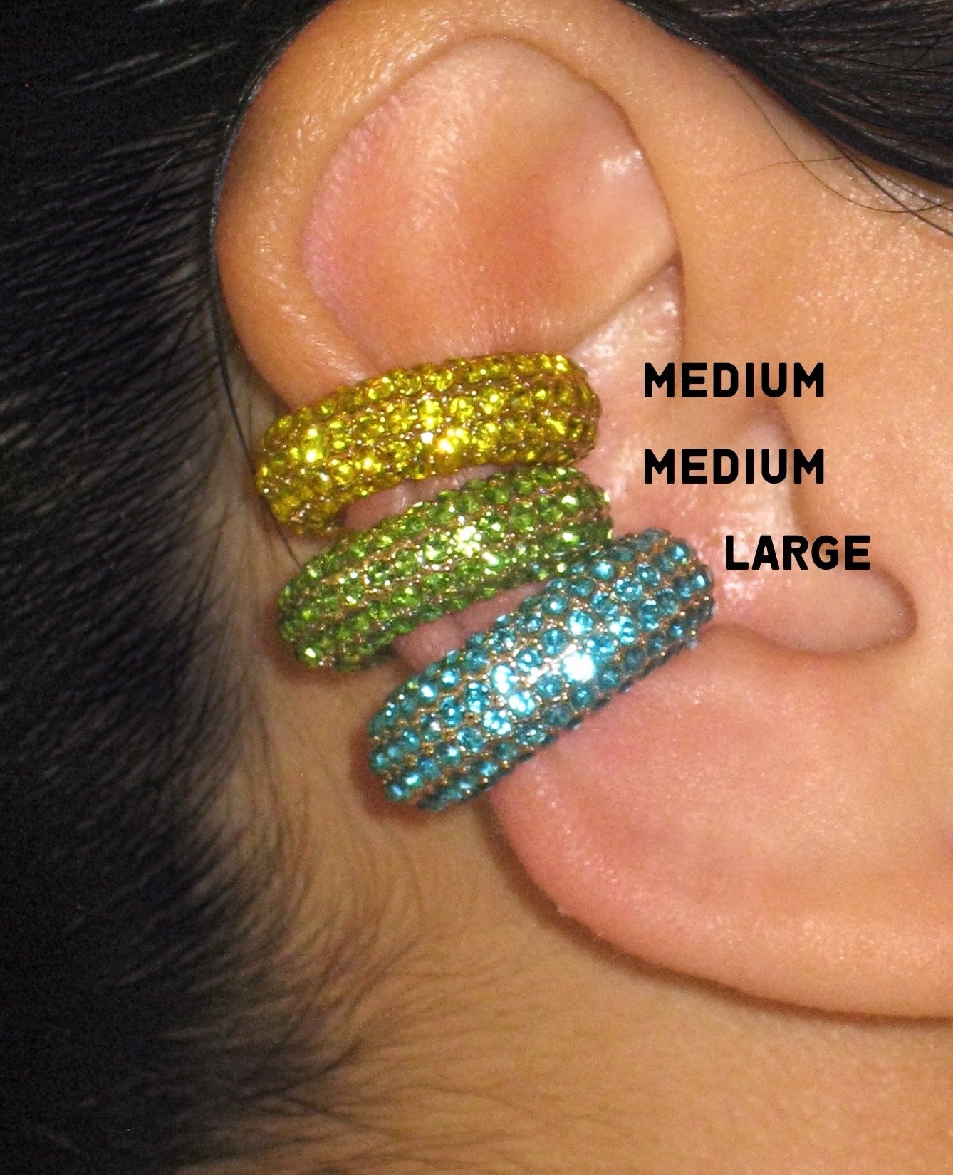 RAINBOW ECLIPSE MICROPAVE EAR CUFF