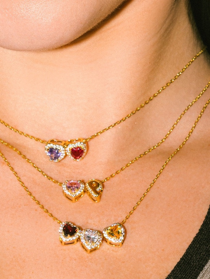 BIRTHSTONE LUCKY CHARM NECKLACE