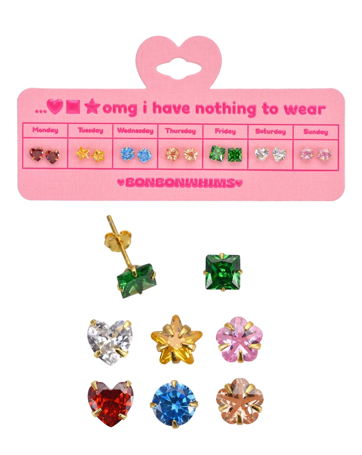 BIGGIE STERLING "STICKER EARRINGS"