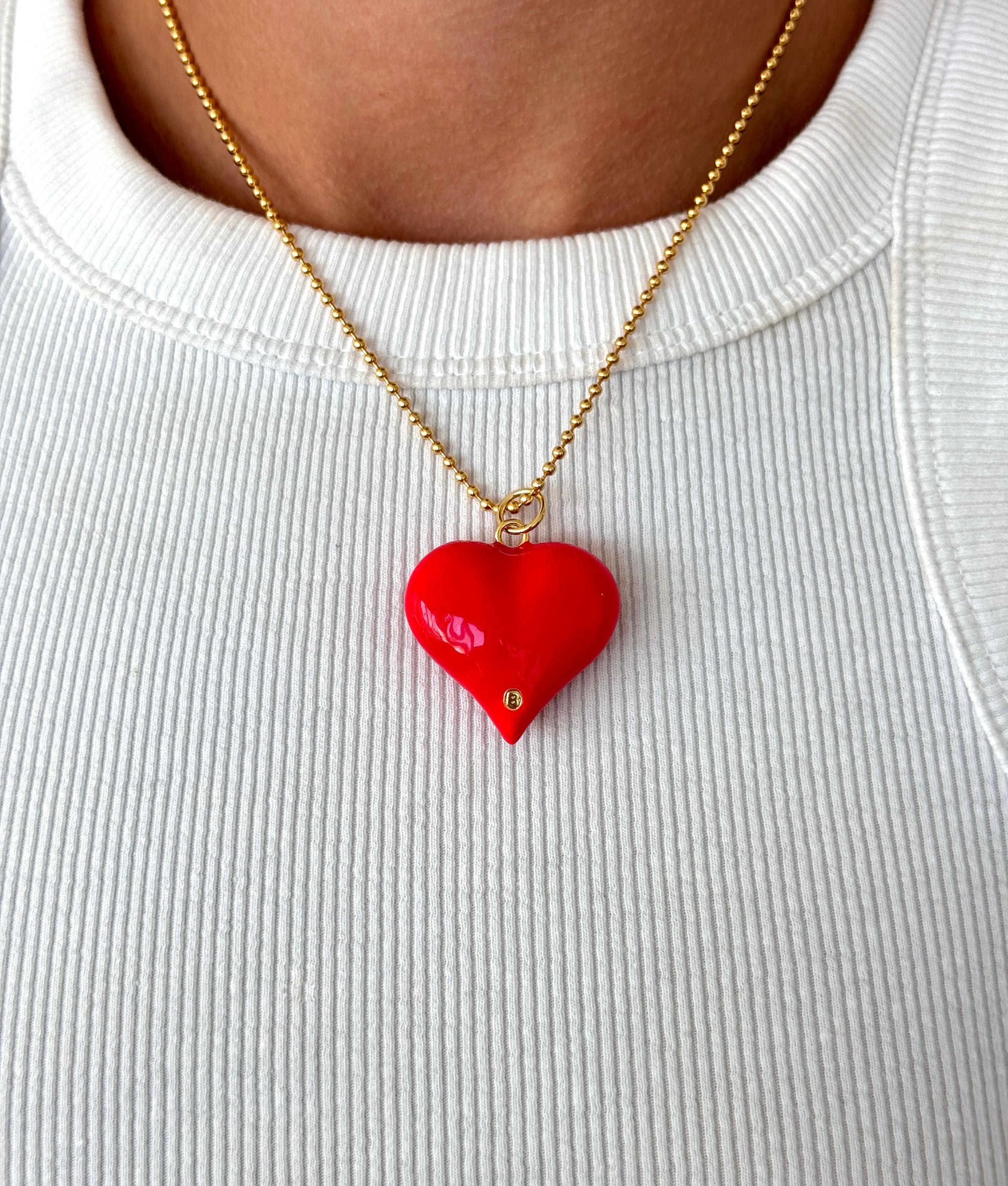 CHERRY POP HEART NECKLACE