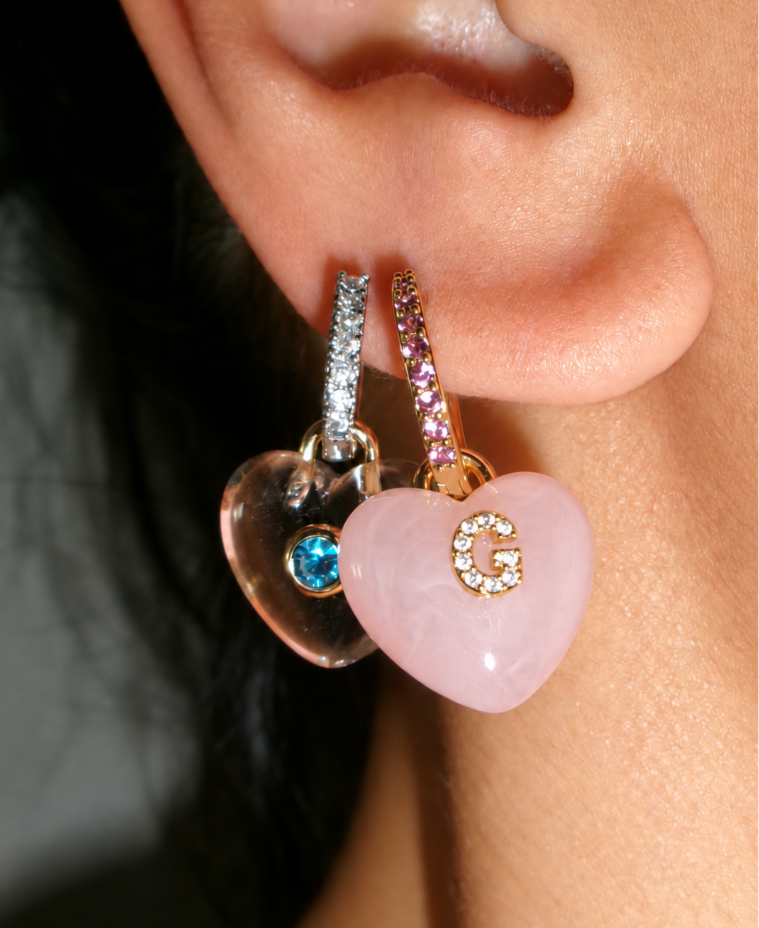 CUSTOM SUPER GLAZED CHARM EARRING (SINGLE)