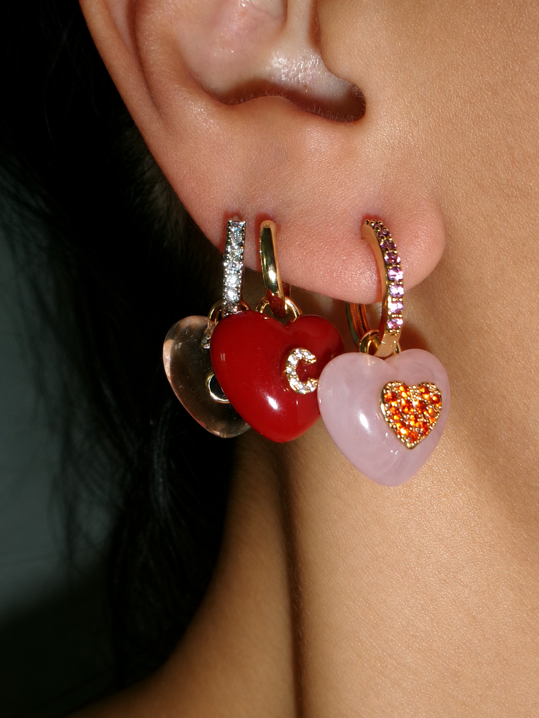 CUSTOM SUPER GLAZED CHARM EARRING (SINGLE)