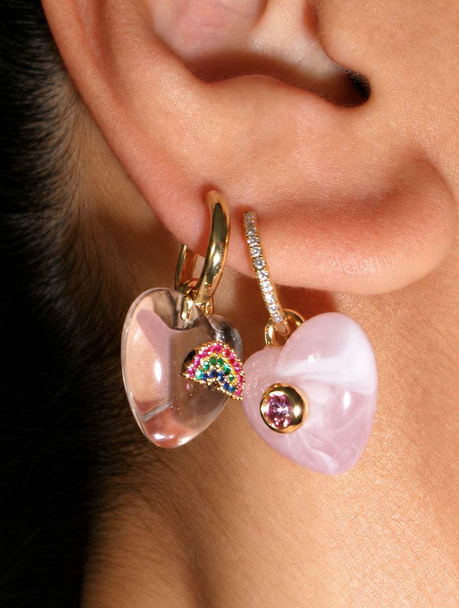 CUSTOM SUPER GLAZED CHARM EARRING (SINGLE)