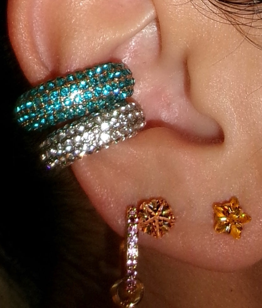 BIGGIE STERLING SILVER STICKER EARRING (SINGLE)