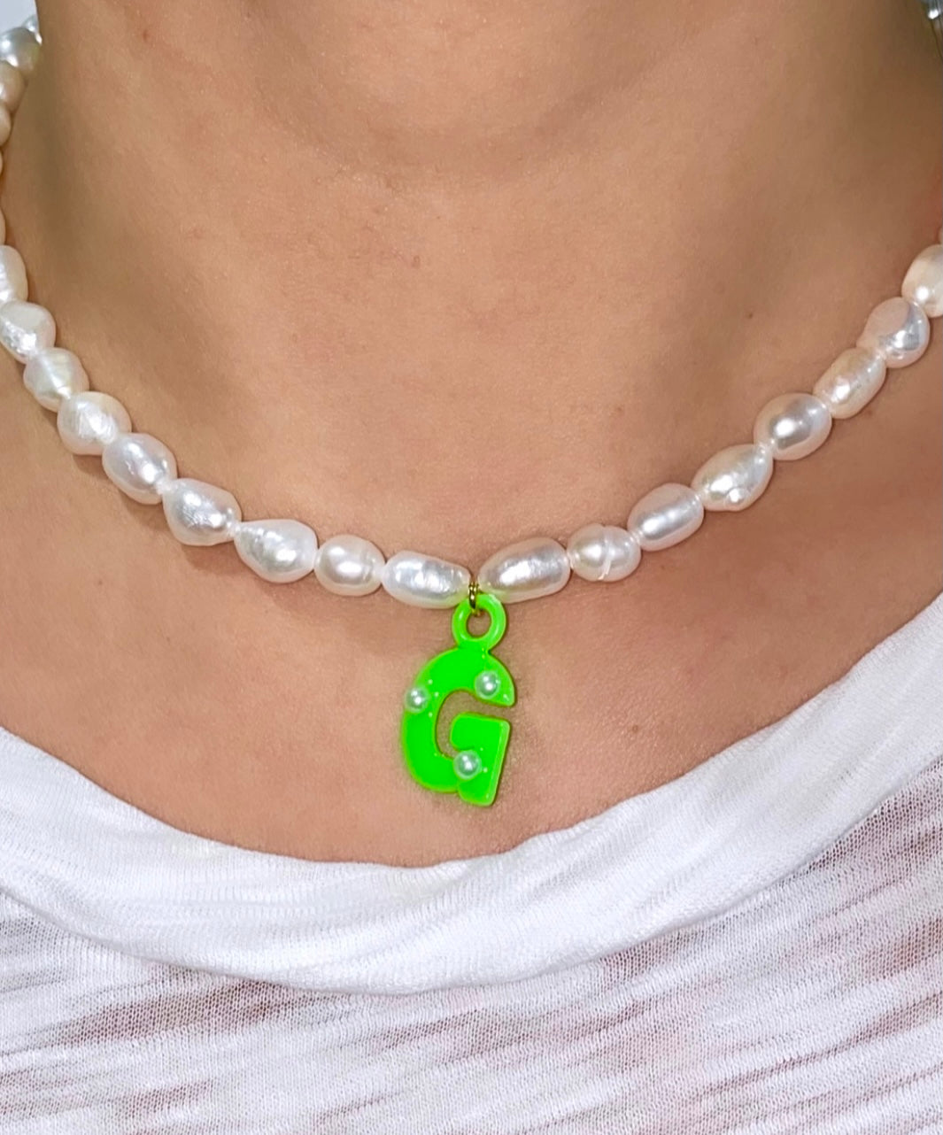 Baby hot sale initial necklace