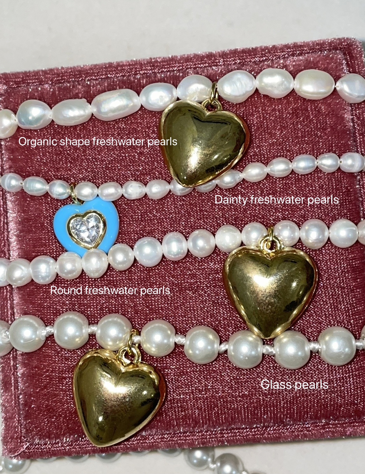 Build Your Heart Pearl Necklace