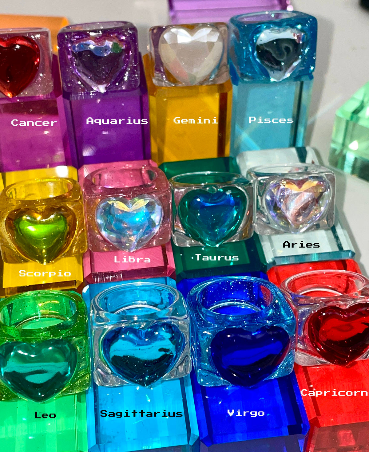 ZODIAC HEART RINGS